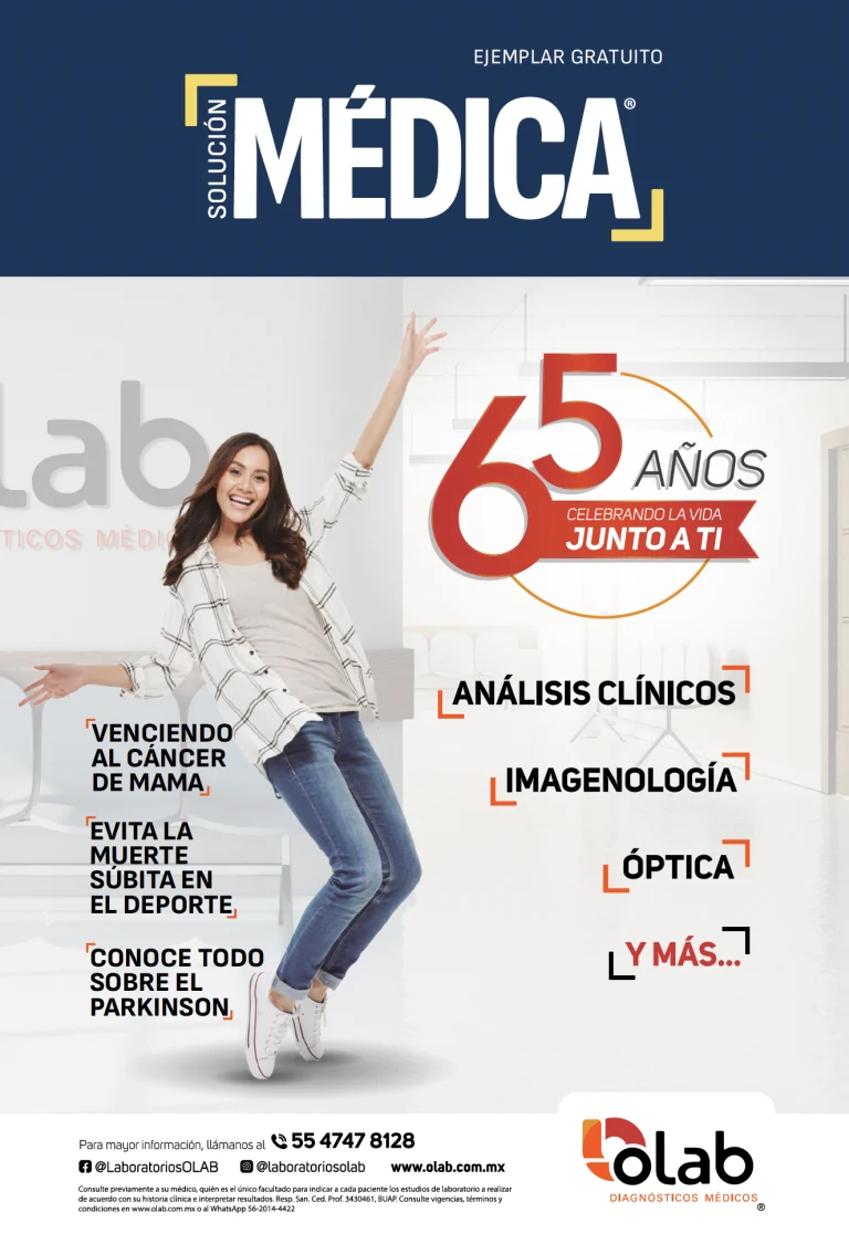 Portada de la revista solución médica versión OLAB